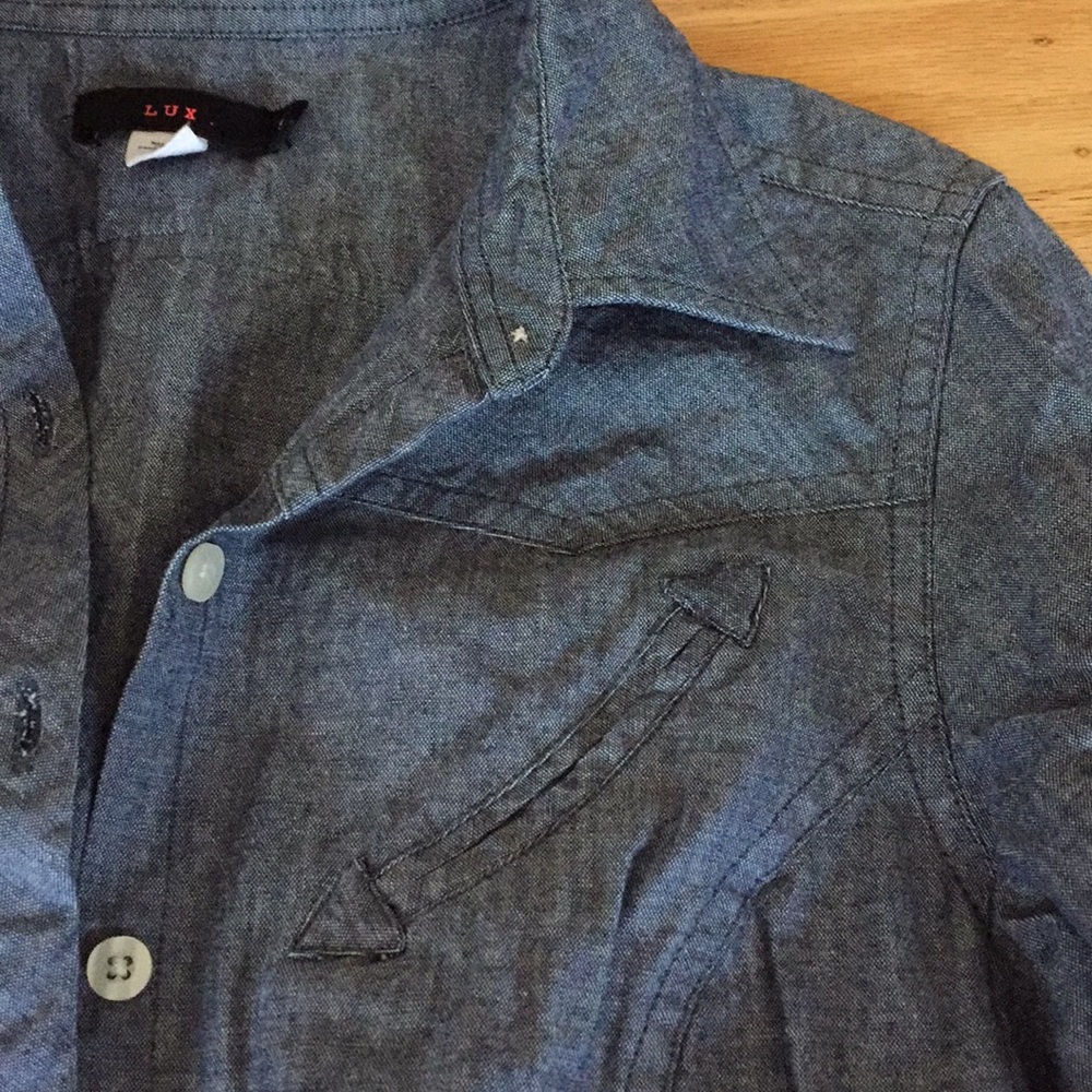 Lux Jean dress size S with belt HP 08/12/21! Comfy - Picture 2 of 4